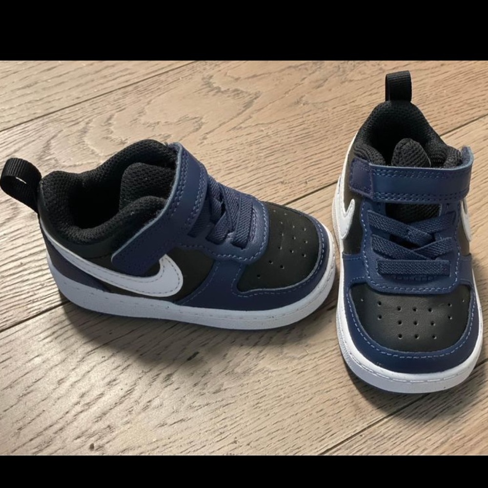 NWB Nike baby sneakers blue and black